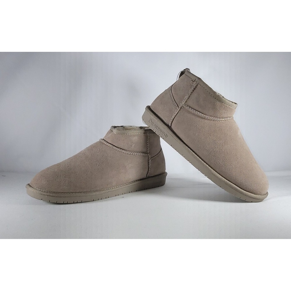 Bearpaw Shorty Women's Winter Boots In Kiara Stone Size‎ 11 Medium Shearling